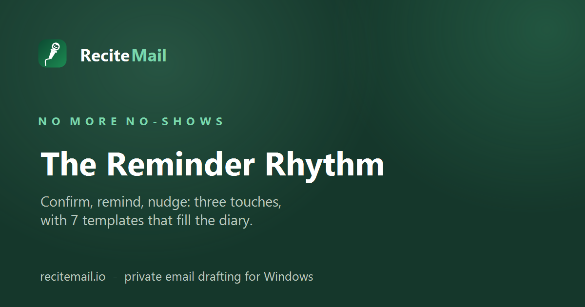 The reminder rhythm
