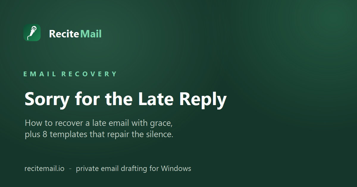Sorry for the late reply